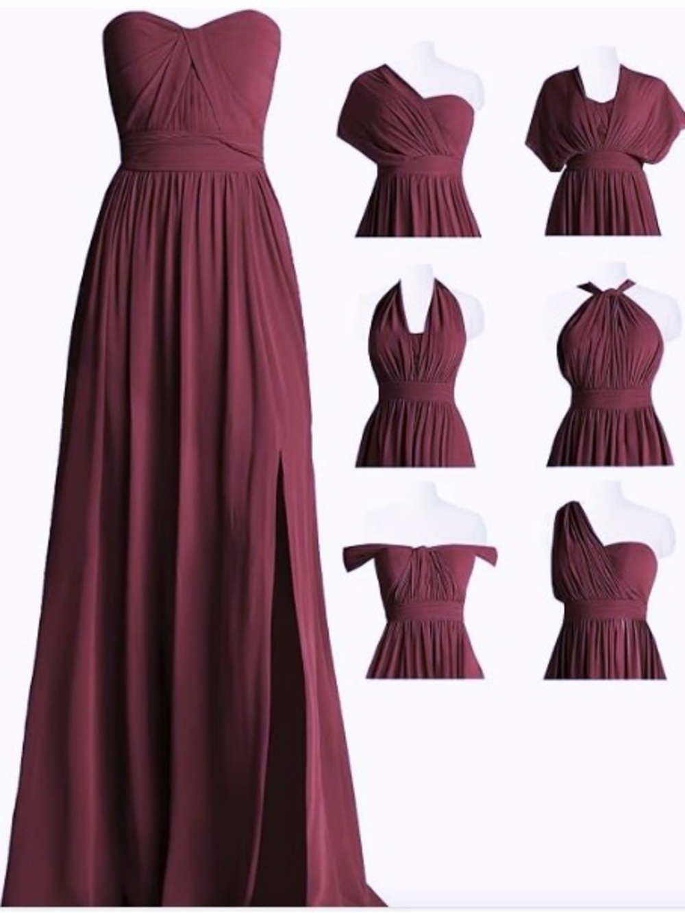 Multi-Style Chiffon Evening Dress - Picture 16 of 16